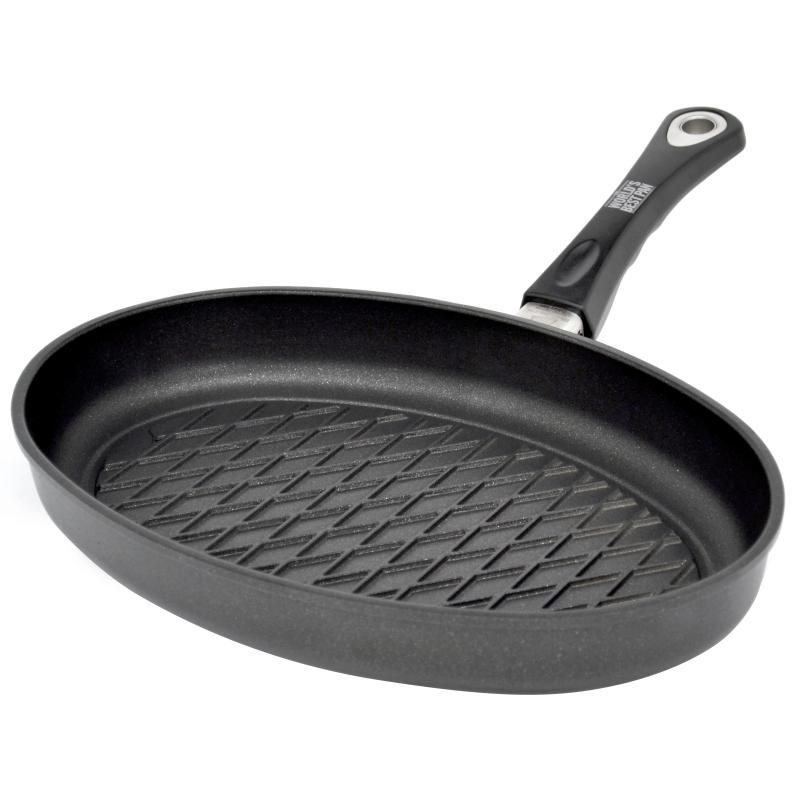 slecht humeur Luik rok AMT fish pan 35x 24cm, 5cm edge height, Induction