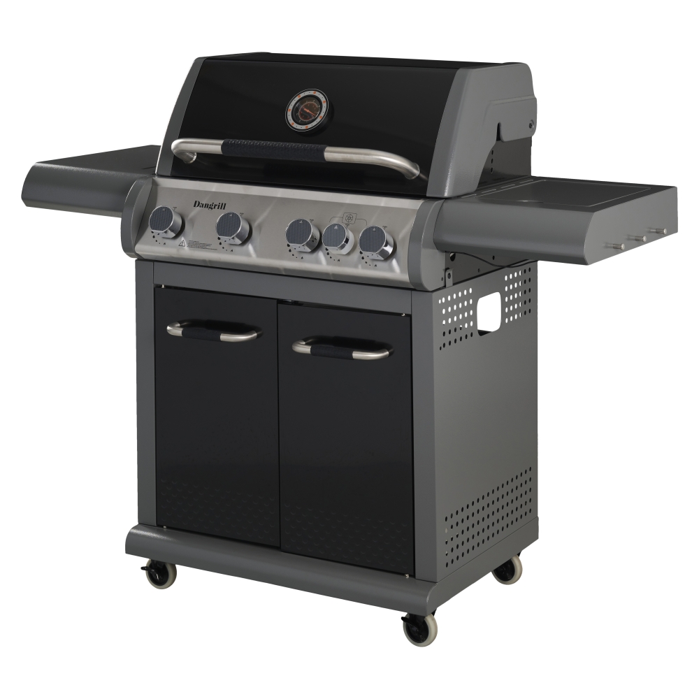 Gas grill Valhal 410 CS, 4 burners and side burner + free gas regulator. Free home delivery!