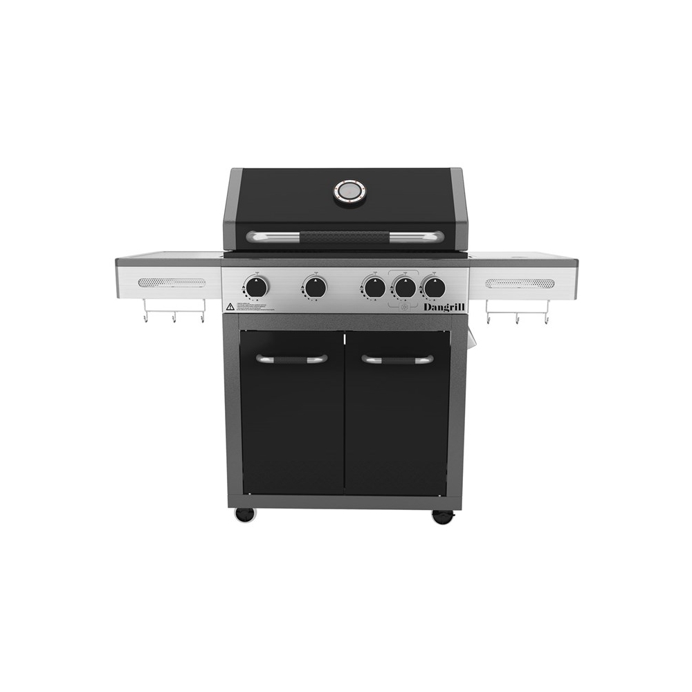 Dangrill gas grill Valhal 420 CS, 4 burners and infrared ceramic side burner + free gas regulator and home delivery within Estonia. The best price!