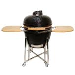Kamado Monte Grand 24" keraamiline grill. Must. Parim hind Eestis! Koos lisavarustusega! Kaasas  universaalne grillimisrestide süsteem. Tasuta kojuvedu Eesti piires.