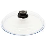 Glass cover with ventilation button Ø20cm