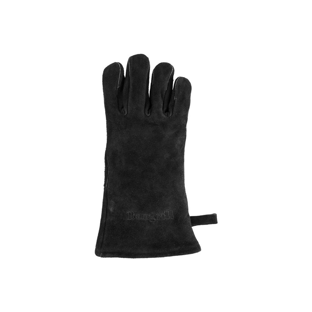Barbecue glove in suede